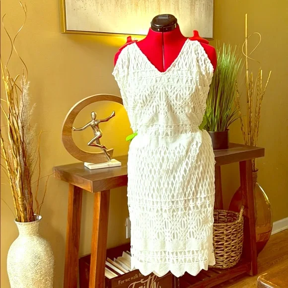 Boohoo | Dresses | Boohoo Lace Cutout White Dress | Poshmark Boohoo | Dresses | Boohoo Lace Cutout White Dress | Poshmark
